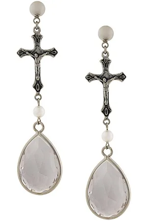 Givenchy Crucifix pendant earrings