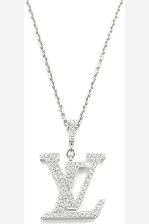 LOUIS VUITTON Collar LV en oro blanco de 18kt con diamante 2010