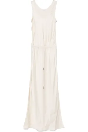 Brunello Cucinelli Vestido largo de satén
