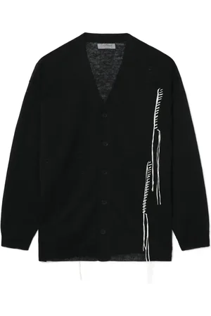 YOHJI YAMAMOTO Cárdigan de cachemira con solapa en contraste