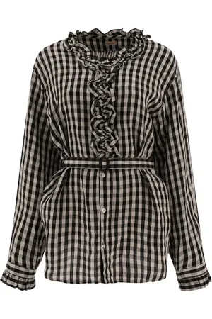 KAPITAL Camisa con motivo de cuadros gingham