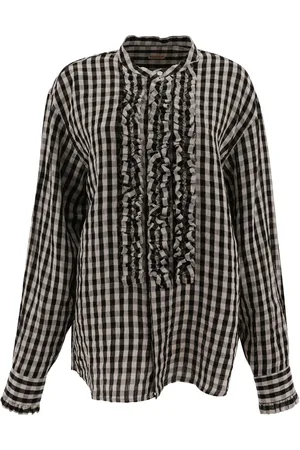 KAPITAL Camisa con motivo de cuadros gingham