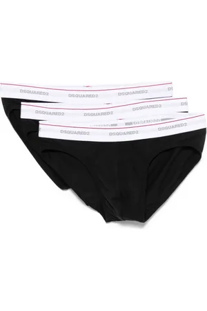 Dsquared2 Set de tres piezas de ropa interior con logo en la pretina