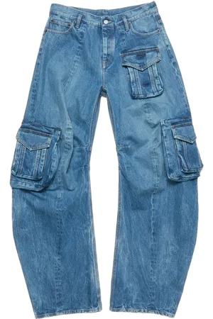 Acne Studios Jeans con detalle fruncido