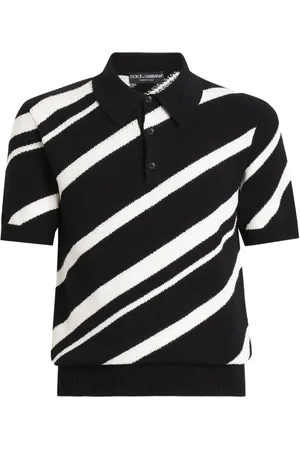 Dolce & Gabbana Playera tipo polo con rayas estampadas