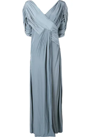 Lanvin Vestido largo drapeado