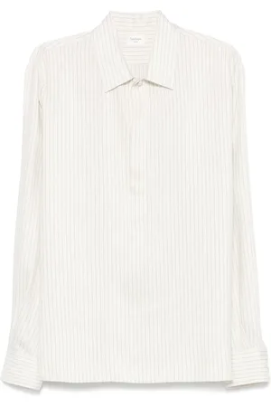 Saint Laurent Camisa con rayas estampadas