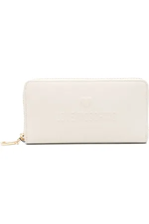 Moschino Cartera con logo en relieve