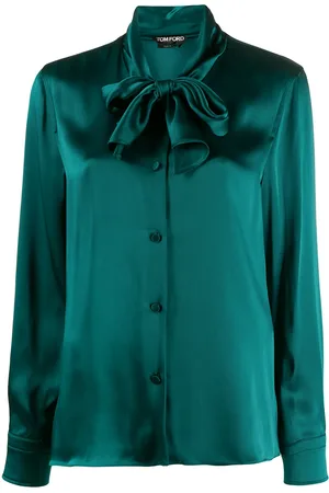 Tom Ford Blusa con lazo en el cuello