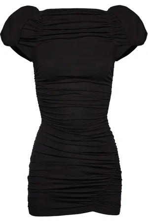 MAGDA BUTRYM Vestido corto con hombros fruncidos