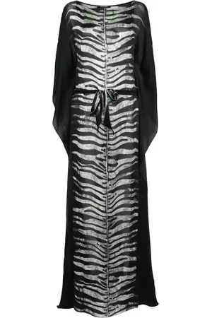 Roberto Cavalli Vestido largo con cinturón
