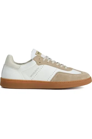 Woolrich Tenis retro en piel y gamuza