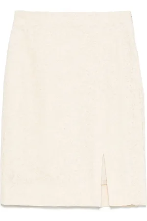 Dior Falda corta con encaje floral 2000
