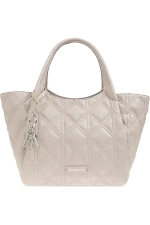 Emporio Armani Tote con placa del logo