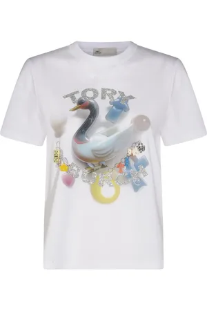 Tory Burch Playera con logo estampado