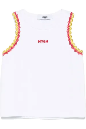 Msgm Camiseta tejida de canalé