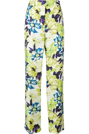 Msgm Straight leg floral trousers