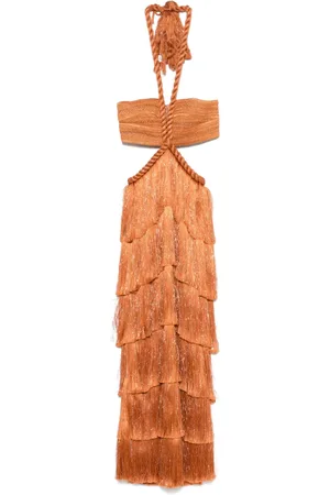 PATBO Vestido largo con flecos