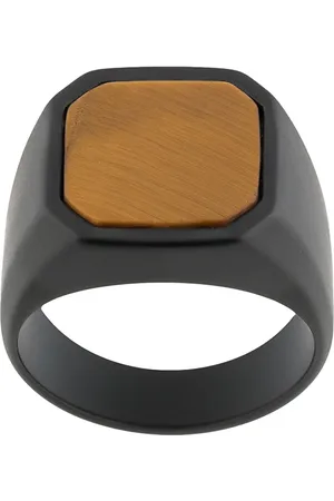 Tateossian Anillo de sello de cerámica