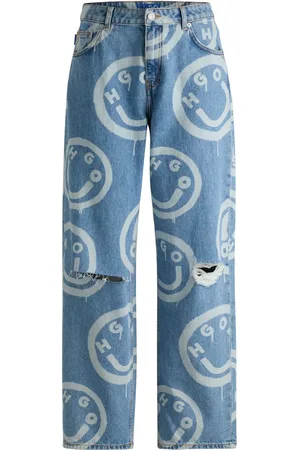 HUGO BOSS Jeans con estampado gráfico