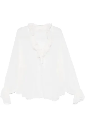 ERMANNO SCERVINO Blusa suelta con encaje bordado