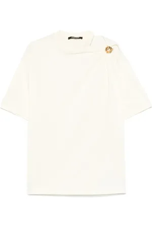 Roberto Cavalli Playera con broche Tiger
