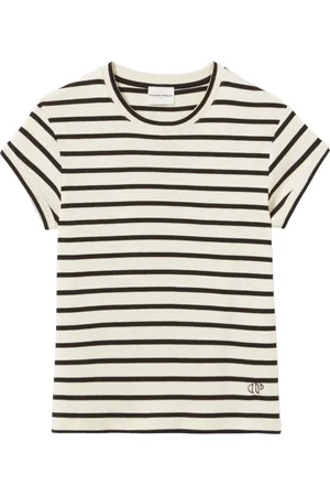 Claudie Pierlot Playera manga corta con rayas estampadas