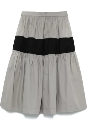 Saint Laurent Falda midi plisada 1980