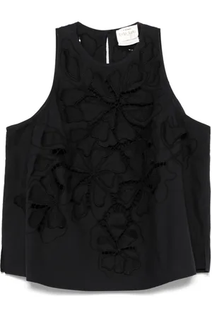 FORTE FORTE Blusa con apliques florales