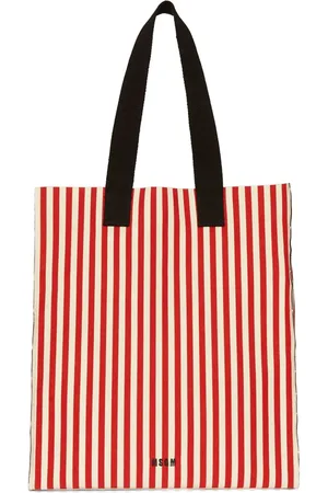 Msgm Tote con motivo de rayas