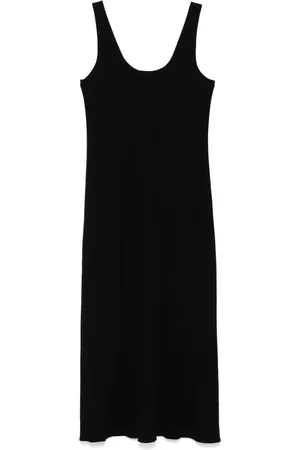 Vince Vestido midi con escote redondo