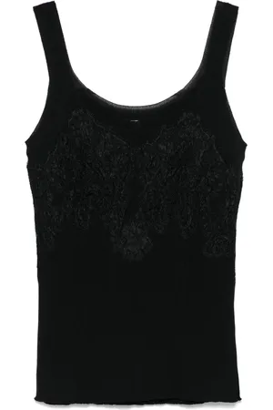 ERMANNO SCERVINO Camiseta con detalle de encaje