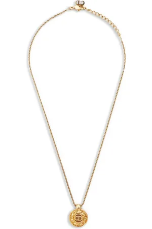 Dior Collar con dije de medallón y logo CD 2000