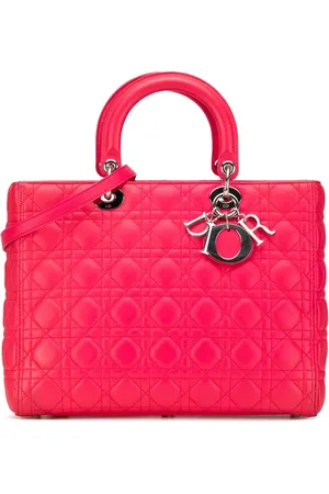 Dior Bolsa satchel Large Lambskin Cannage Lady Dior 2013