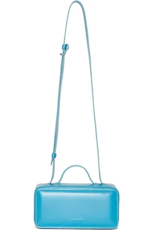 Msgm Bolsa crossbody de piel con logo