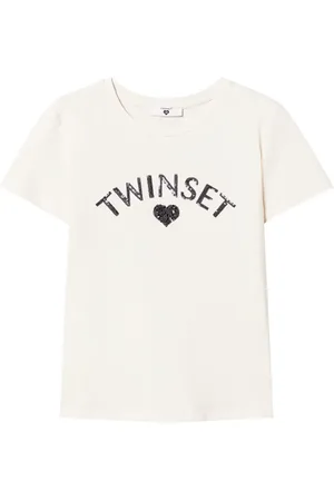 Twin-Set Playera con logo y detalles