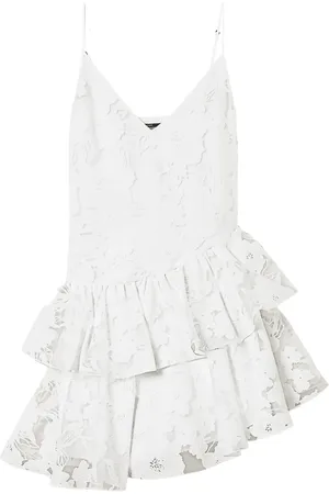 Twin-Set Vestido corto con bordado floral
