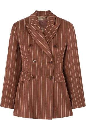 ERMANNO SCERVINO Blazer con doble botonadura y motivo de rayas diplomáticas