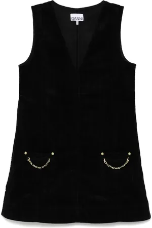 Ganni Vestido corto de pana