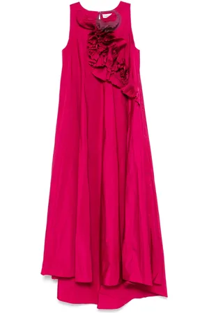 P.A.R.O.S.H. Vestido largo con detalle de volantes