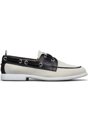 Thom Browne Zapatos top sider con ribete