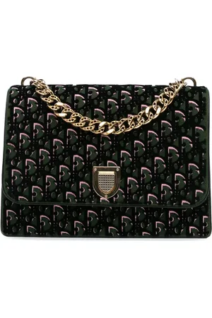 Dior Bolsa satchel Oblique Velvet Diorama 2016