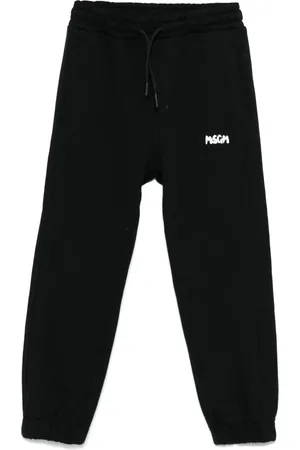 Msgm Pants con logo estampado
