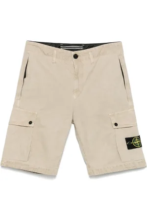Stone Island Shorts cargo de lona de algodón
