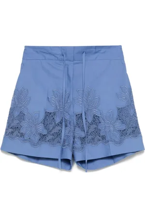P.A.R.O.S.H. Shorts con bordado floral
