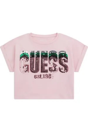 Guess Playera con detalles de lentejuelas
