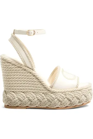 VALENTINO GARAVANI Alpargatas VLogo Torchon con cuña de 130mm