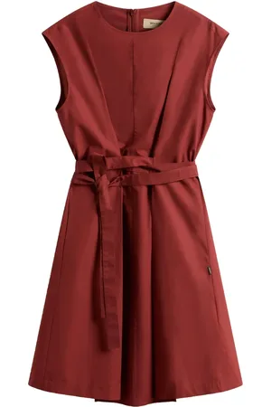 Woolrich Vestido de popolina con cinturón