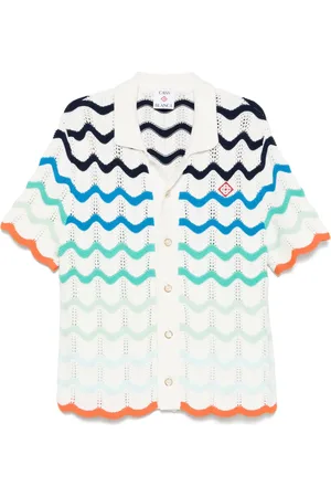 Casablanca Camisa con ondas degradadas