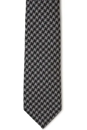 Tom Ford Corbata con motivo pied de poule
